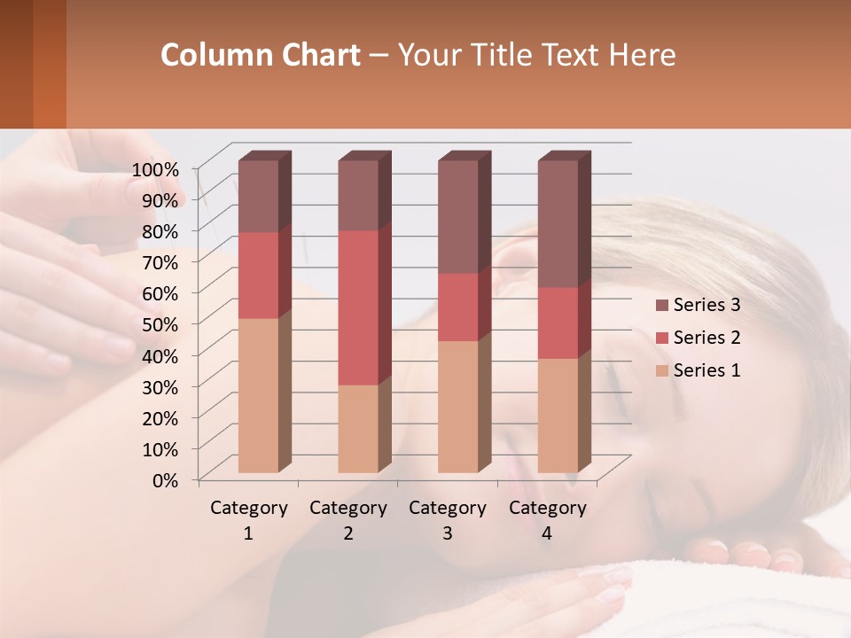 A Woman Getting A Massage With Needles On Her Back PowerPoint Template