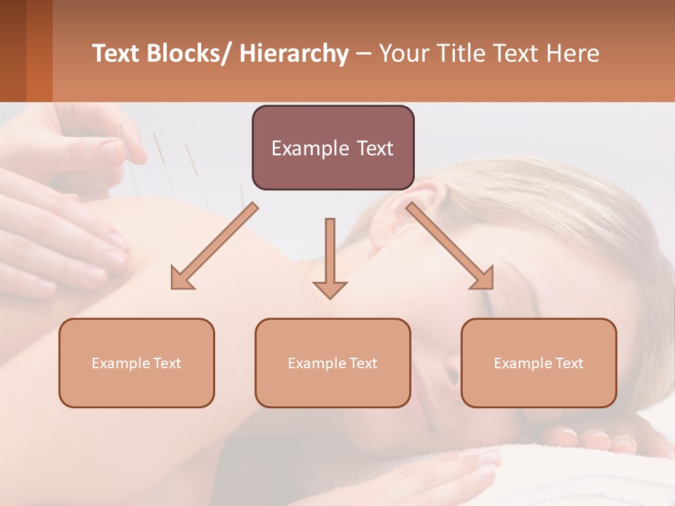 A Woman Getting A Massage With Needles On Her Back PowerPoint Template