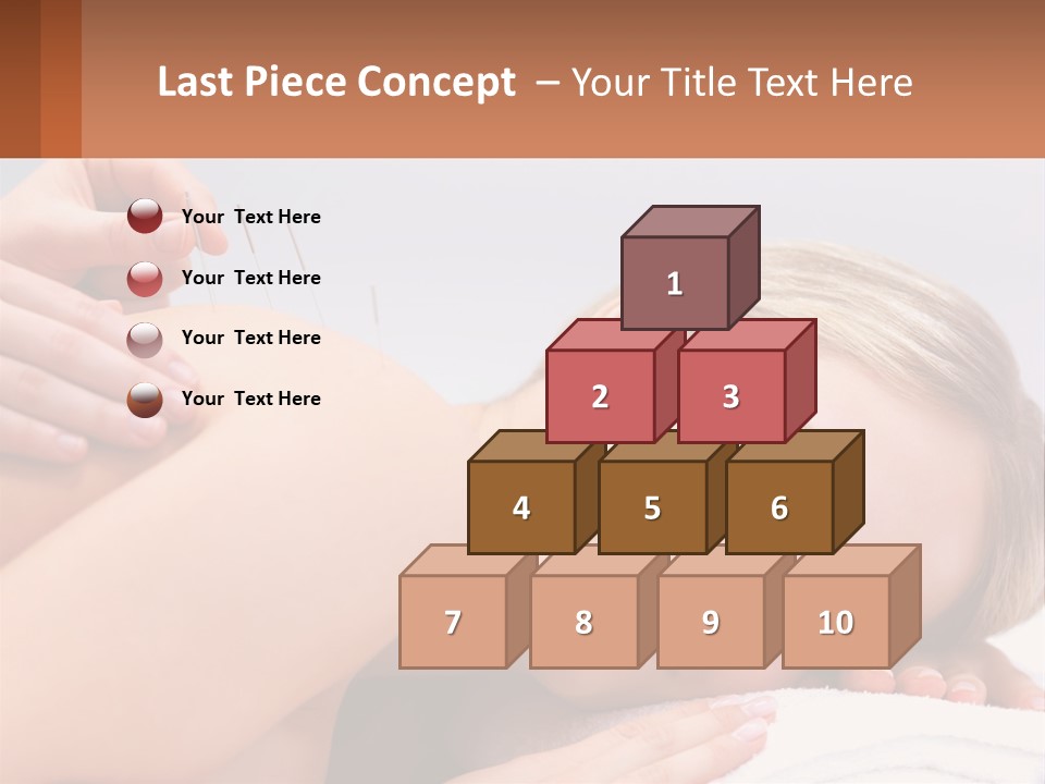 A Woman Getting A Massage With Needles On Her Back PowerPoint Template