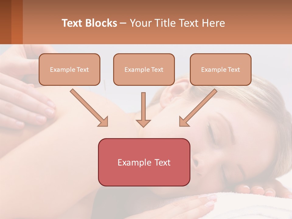 A Woman Getting A Massage With Needles On Her Back PowerPoint Template