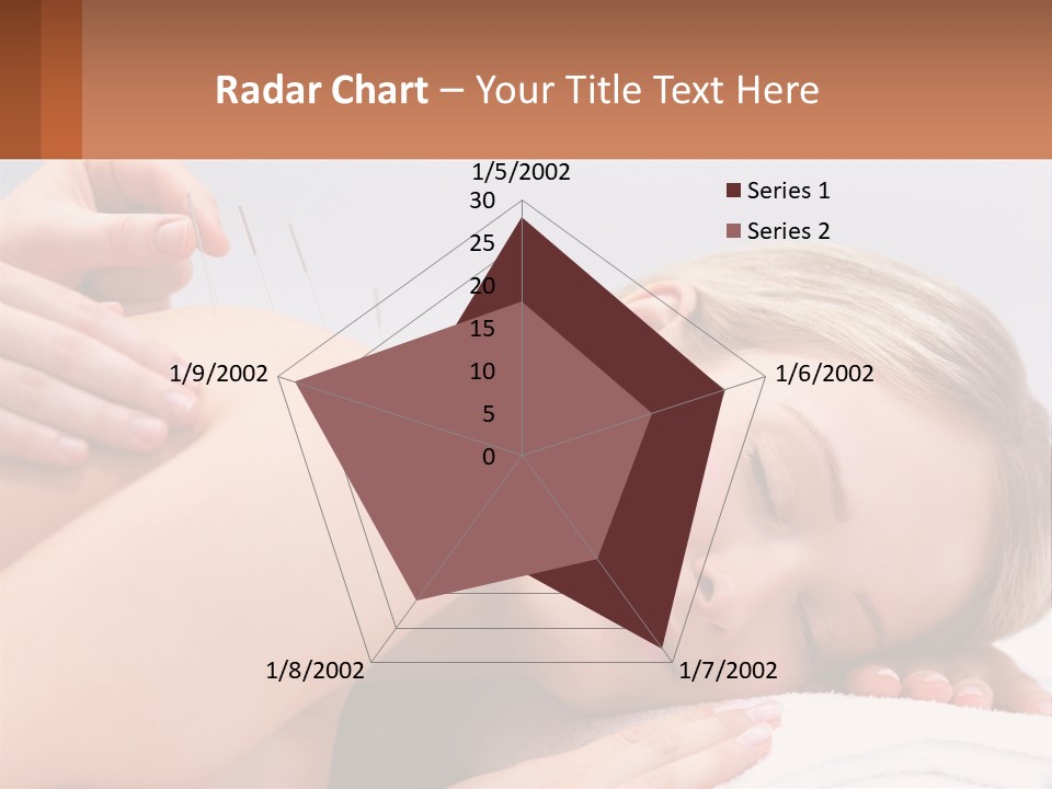 A Woman Getting A Massage With Needles On Her Back PowerPoint Template