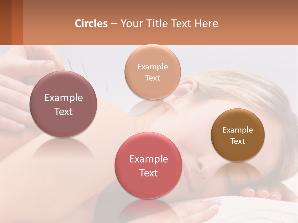 A Woman Getting A Massage With Needles On Her Back PowerPoint Template