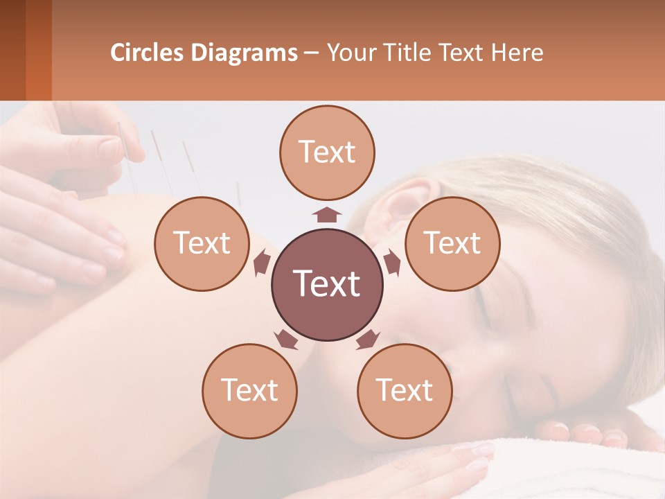 A Woman Getting A Massage With Needles On Her Back PowerPoint Template