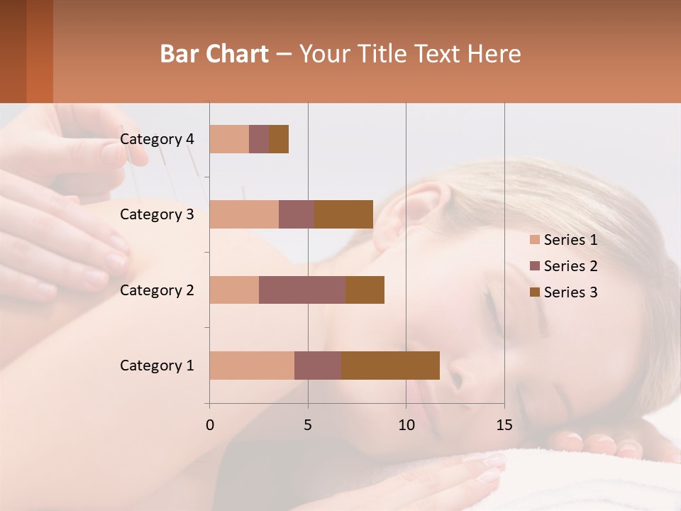 A Woman Getting A Massage With Needles On Her Back PowerPoint Template