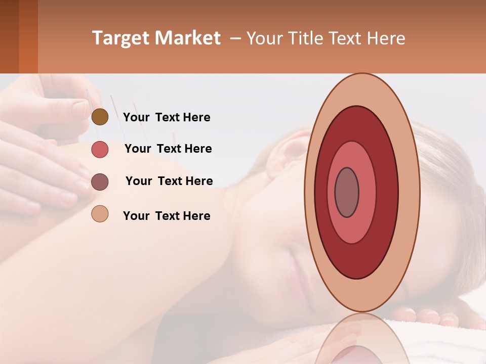 A Woman Getting A Massage With Needles On Her Back PowerPoint Template