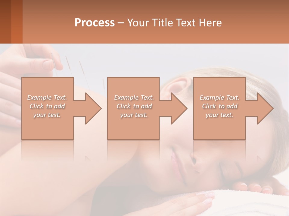 A Woman Getting A Massage With Needles On Her Back PowerPoint Template