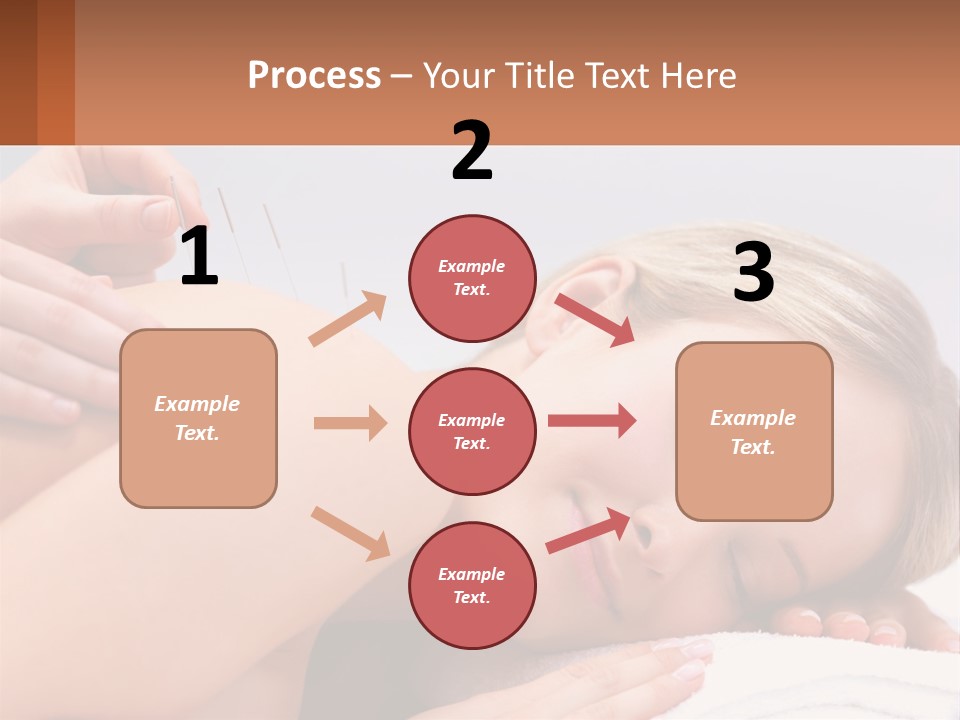 A Woman Getting A Massage With Needles On Her Back PowerPoint Template