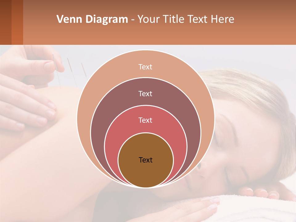 A Woman Getting A Massage With Needles On Her Back PowerPoint Template