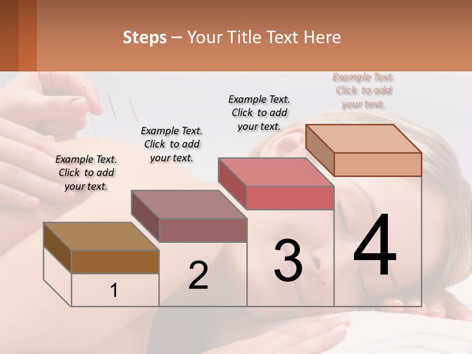 A Woman Getting A Massage With Needles On Her Back PowerPoint Template