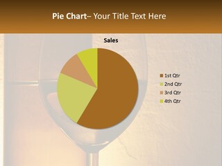 Tasting Wineglass Crockery PowerPoint Template