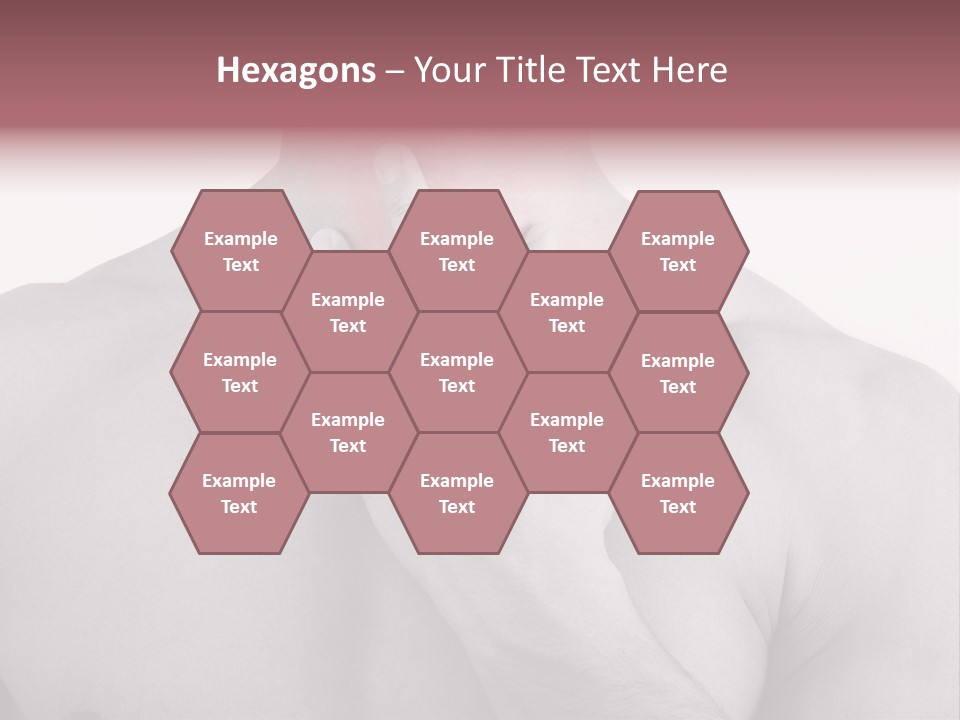 A Man Holding His Neck In Pain PowerPoint Template