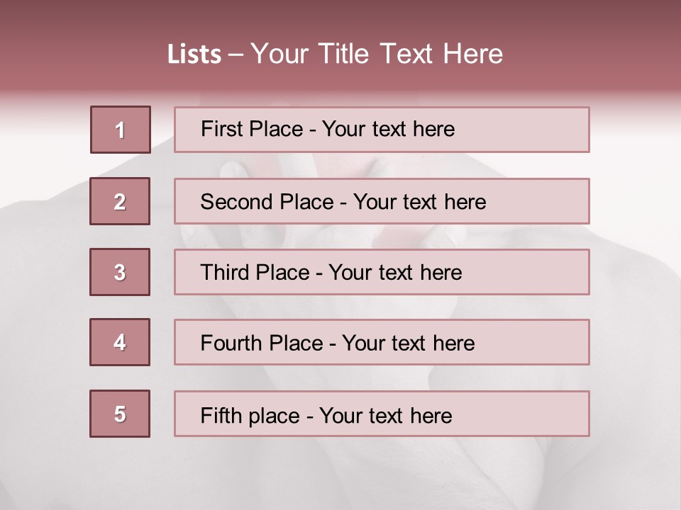 A Man Holding His Neck In Pain PowerPoint Template