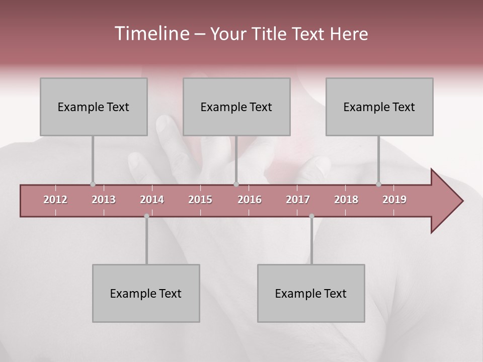A Man Holding His Neck In Pain PowerPoint Template