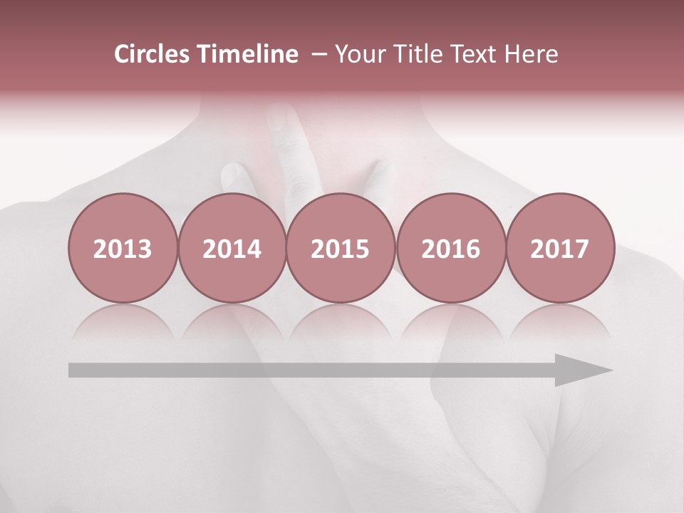 A Man Holding His Neck In Pain PowerPoint Template