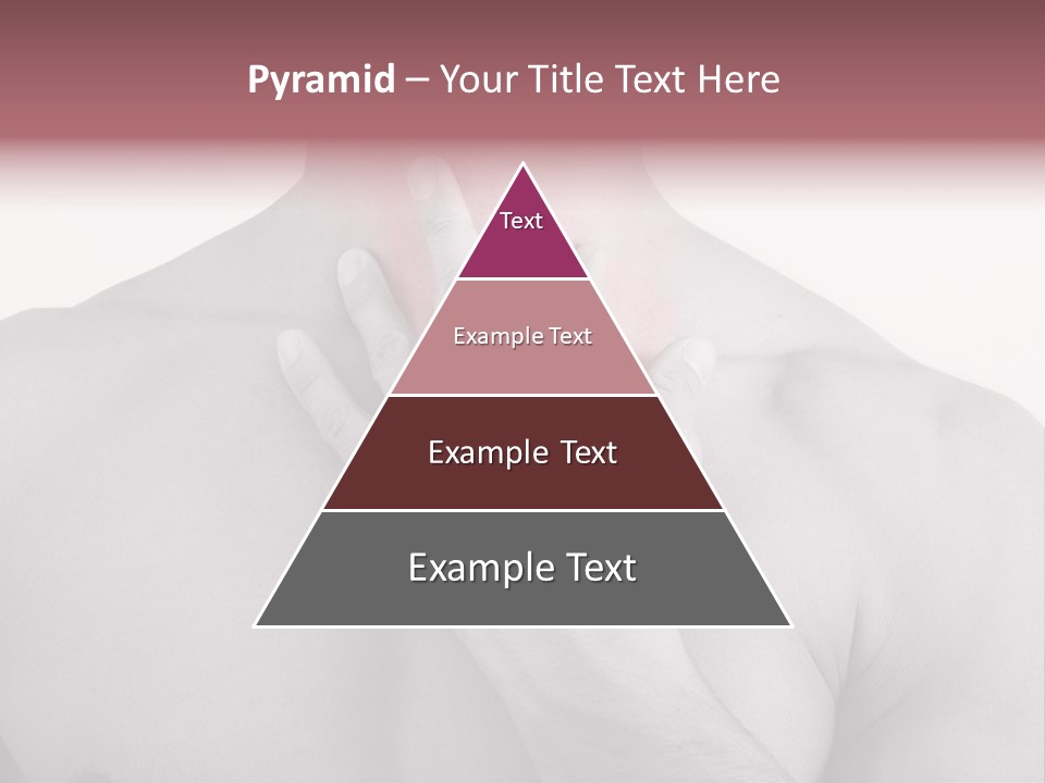 A Man Holding His Neck In Pain PowerPoint Template