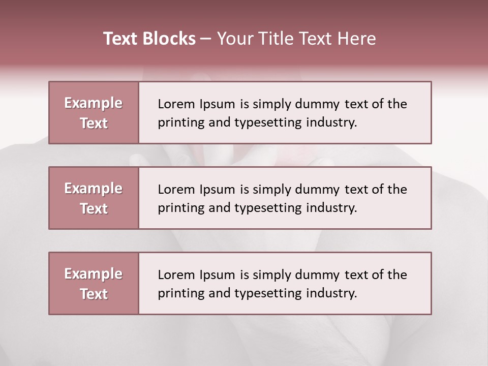 A Man Holding His Neck In Pain PowerPoint Template