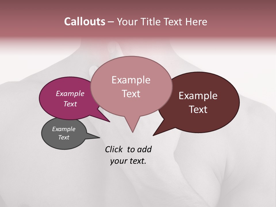 A Man Holding His Neck In Pain PowerPoint Template