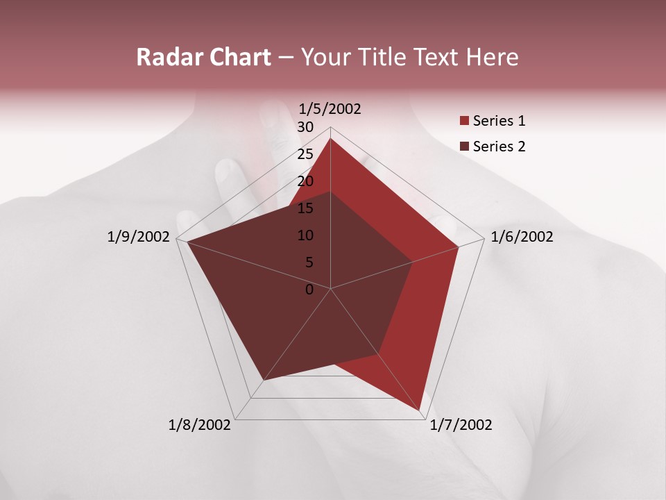 A Man Holding His Neck In Pain PowerPoint Template