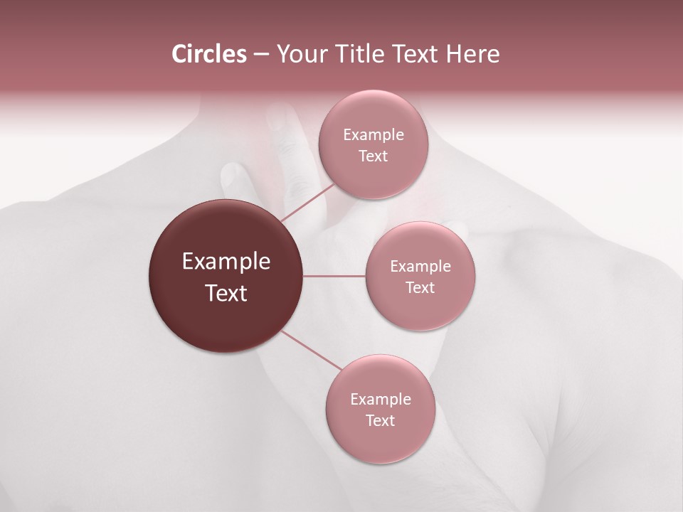 A Man Holding His Neck In Pain PowerPoint Template