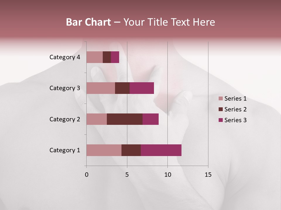 A Man Holding His Neck In Pain PowerPoint Template