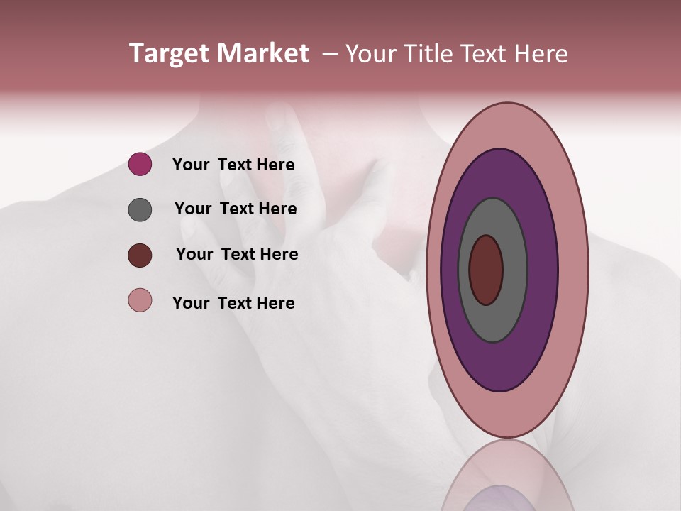 A Man Holding His Neck In Pain PowerPoint Template