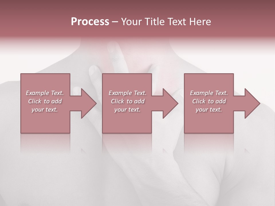 A Man Holding His Neck In Pain PowerPoint Template