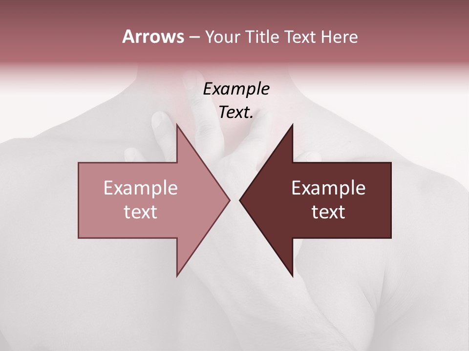 A Man Holding His Neck In Pain PowerPoint Template