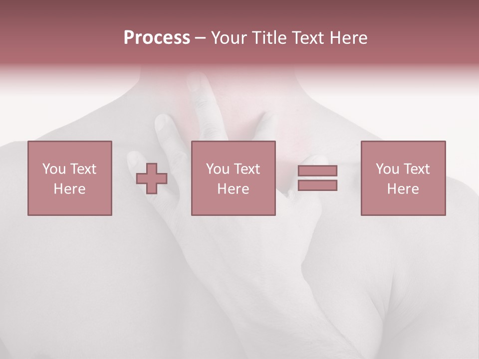 A Man Holding His Neck In Pain PowerPoint Template