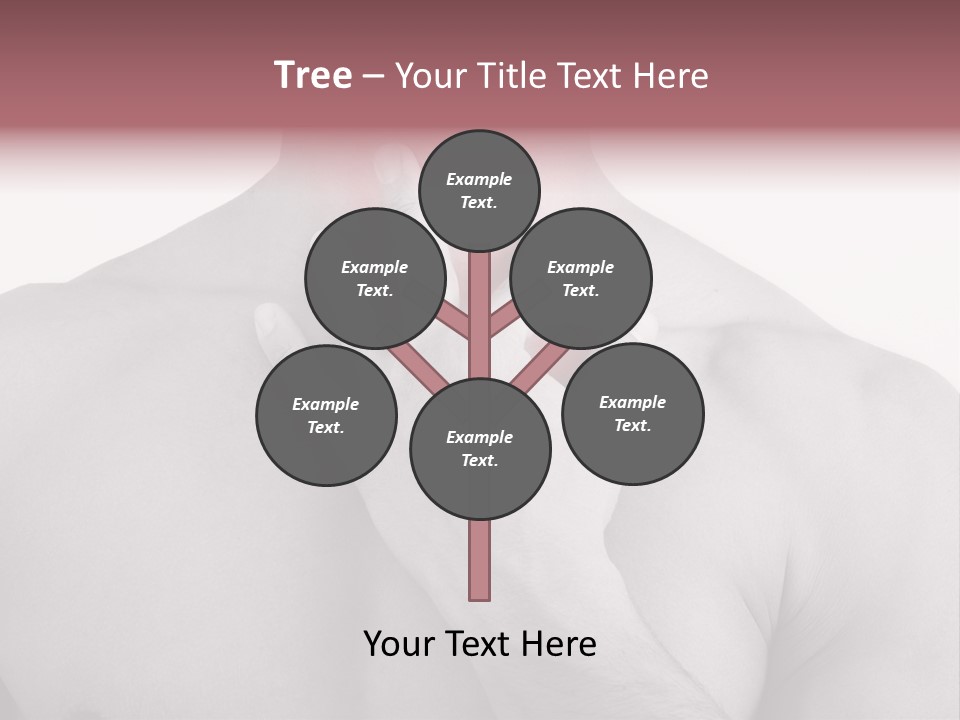 A Man Holding His Neck In Pain PowerPoint Template