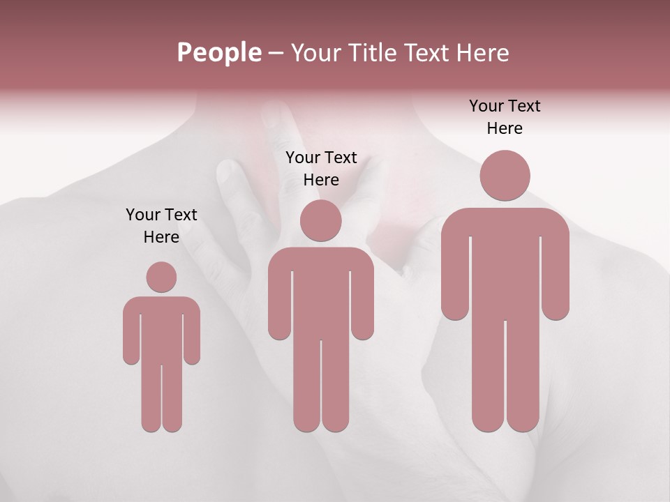 A Man Holding His Neck In Pain PowerPoint Template