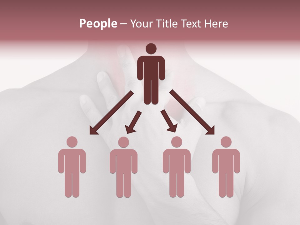 A Man Holding His Neck In Pain PowerPoint Template