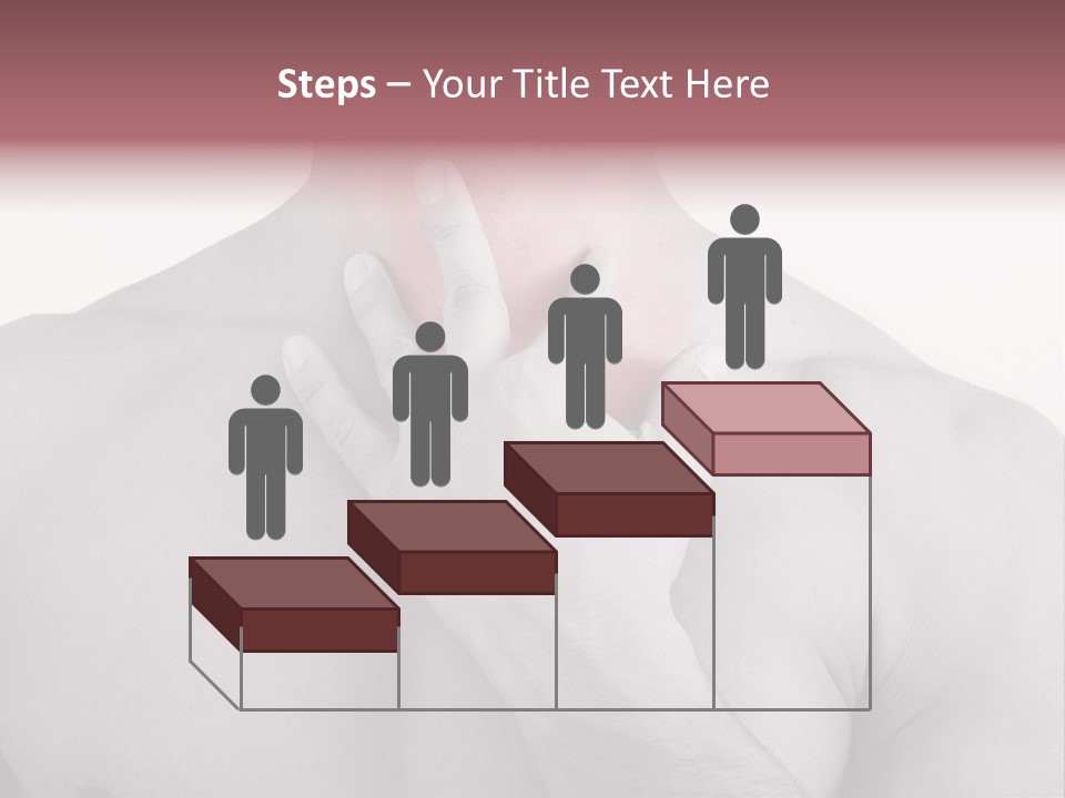 A Man Holding His Neck In Pain PowerPoint Template