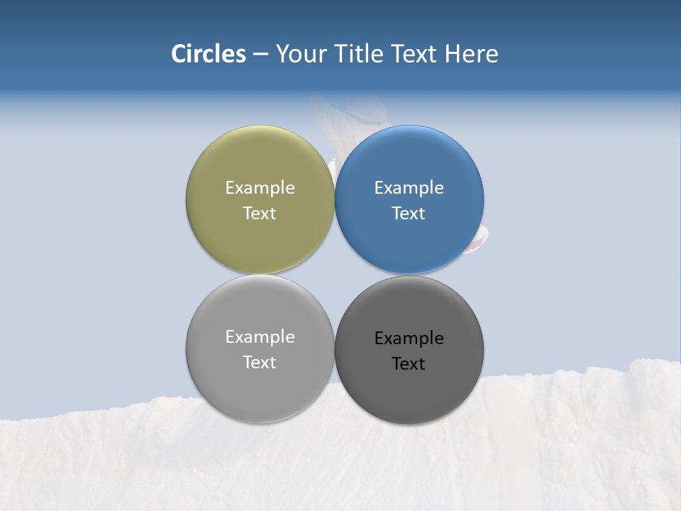 A Snowboarder In The Air Doing A Trick PowerPoint Template