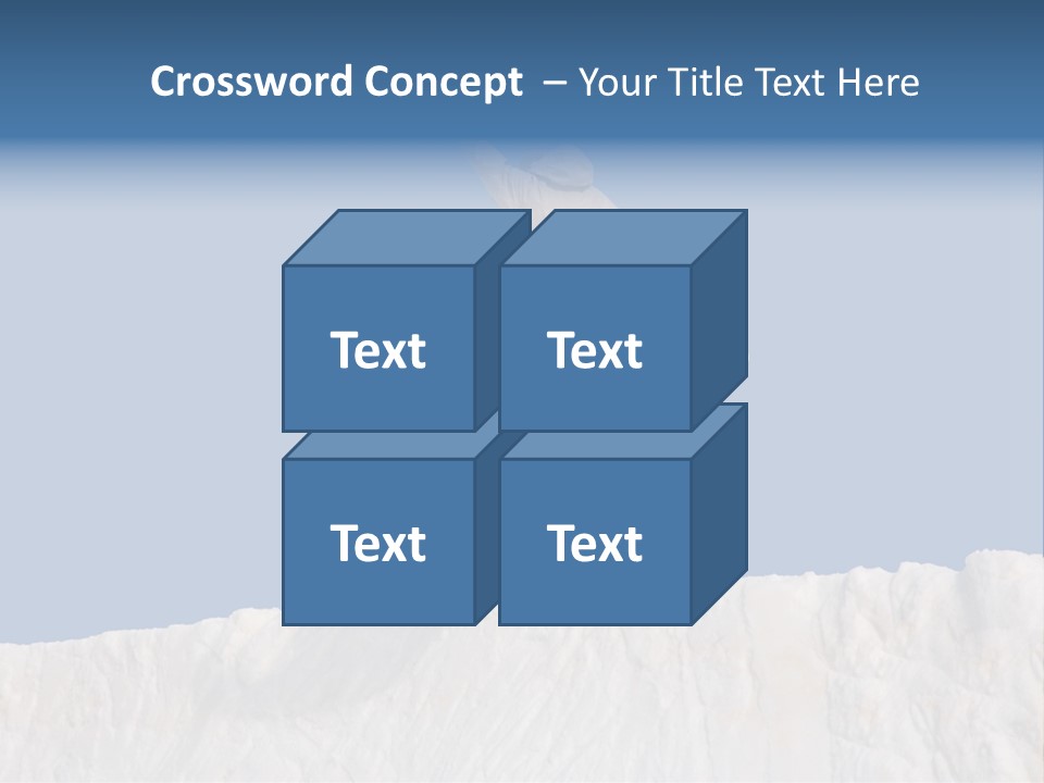A Snowboarder In The Air Doing A Trick PowerPoint Template