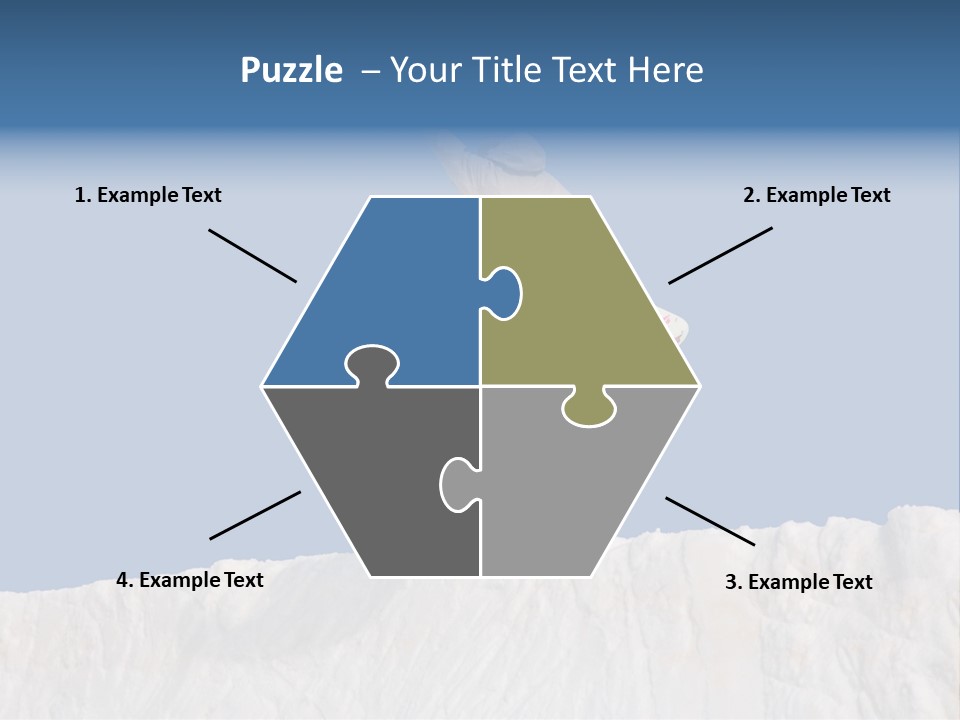 A Snowboarder In The Air Doing A Trick PowerPoint Template