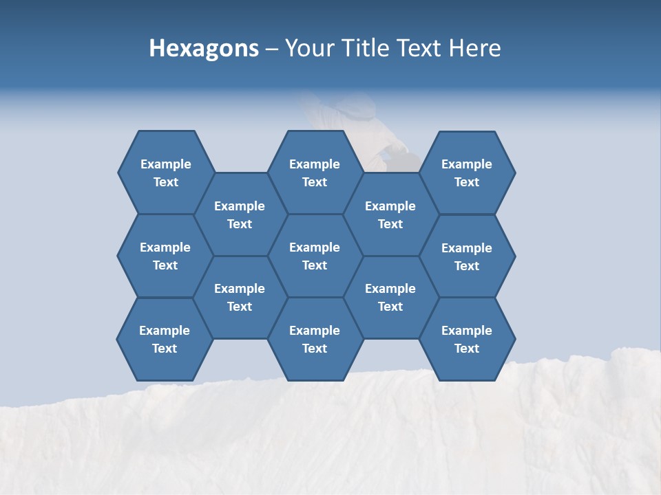 A Snowboarder In The Air Doing A Trick PowerPoint Template