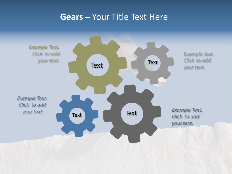 A Snowboarder In The Air Doing A Trick PowerPoint Template