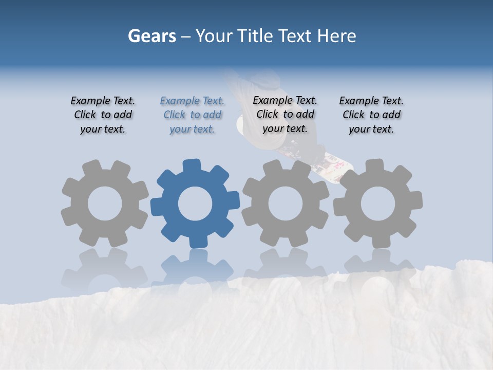 A Snowboarder In The Air Doing A Trick PowerPoint Template