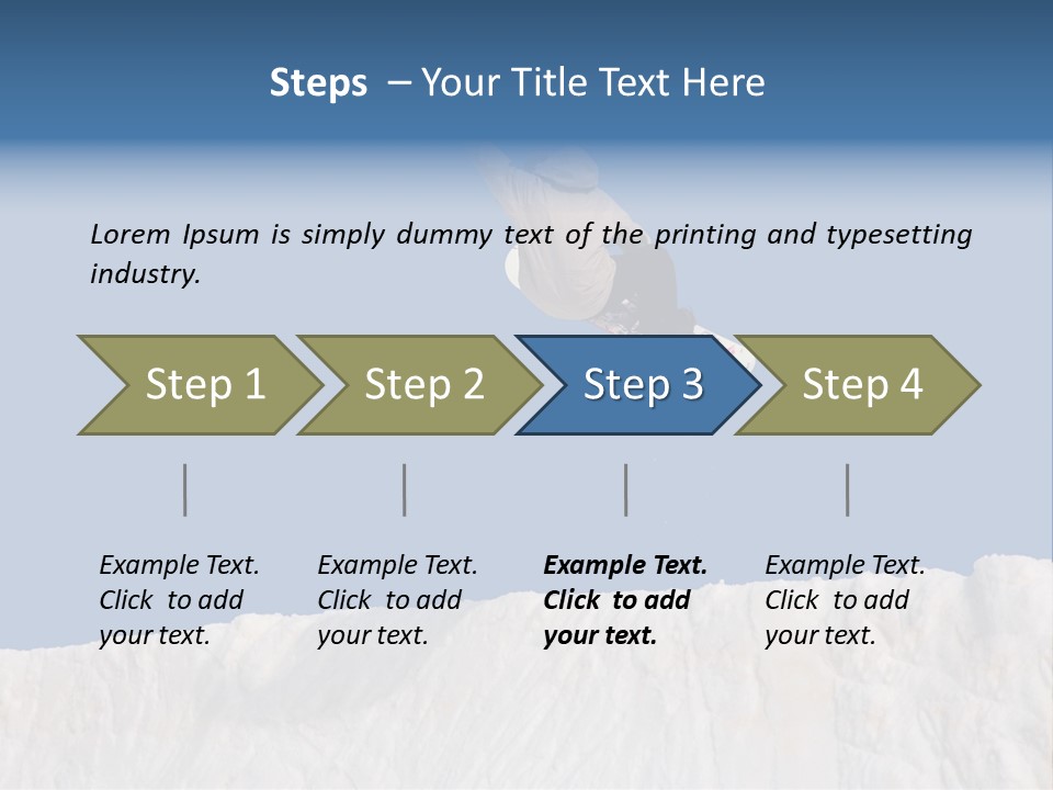 A Snowboarder In The Air Doing A Trick PowerPoint Template
