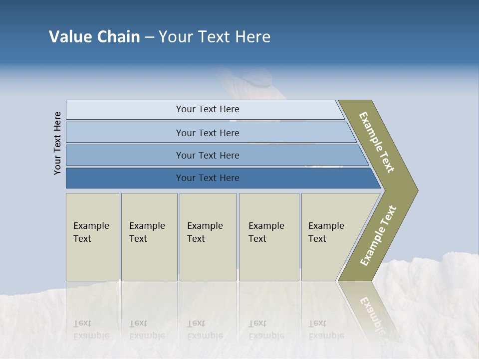 A Snowboarder In The Air Doing A Trick PowerPoint Template