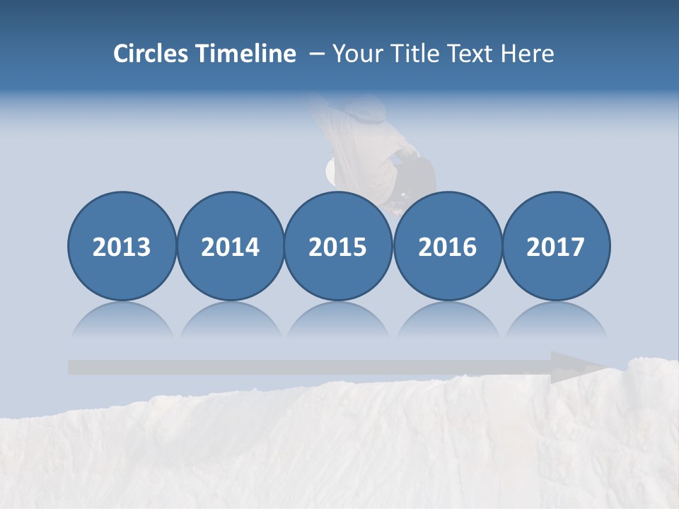 A Snowboarder In The Air Doing A Trick PowerPoint Template