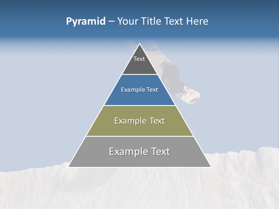 A Snowboarder In The Air Doing A Trick PowerPoint Template