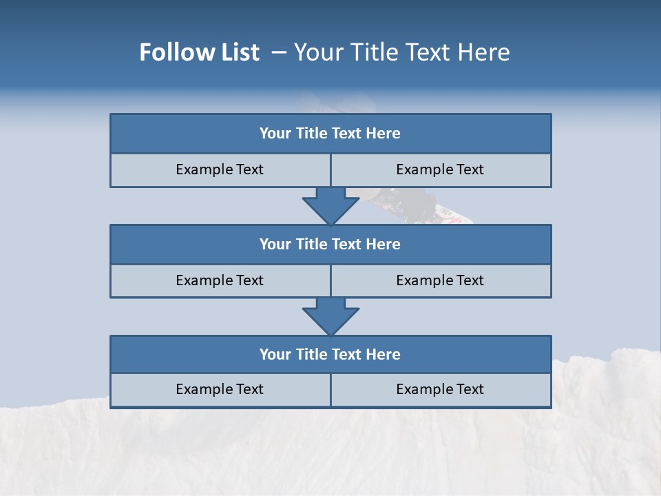 A Snowboarder In The Air Doing A Trick PowerPoint Template
