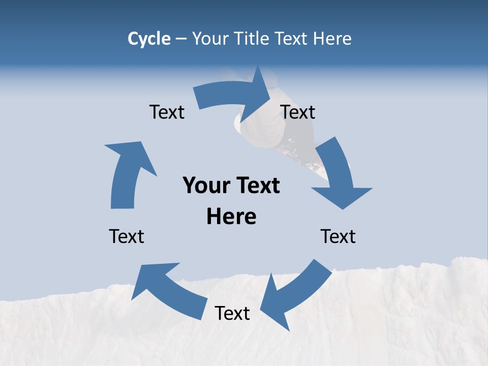 A Snowboarder In The Air Doing A Trick PowerPoint Template