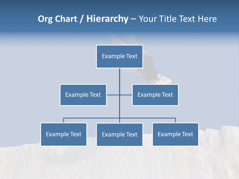 A Snowboarder In The Air Doing A Trick PowerPoint Template