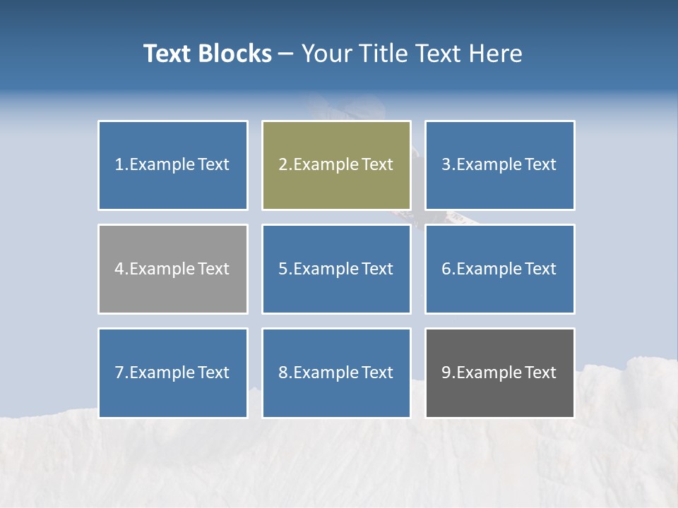 A Snowboarder In The Air Doing A Trick PowerPoint Template