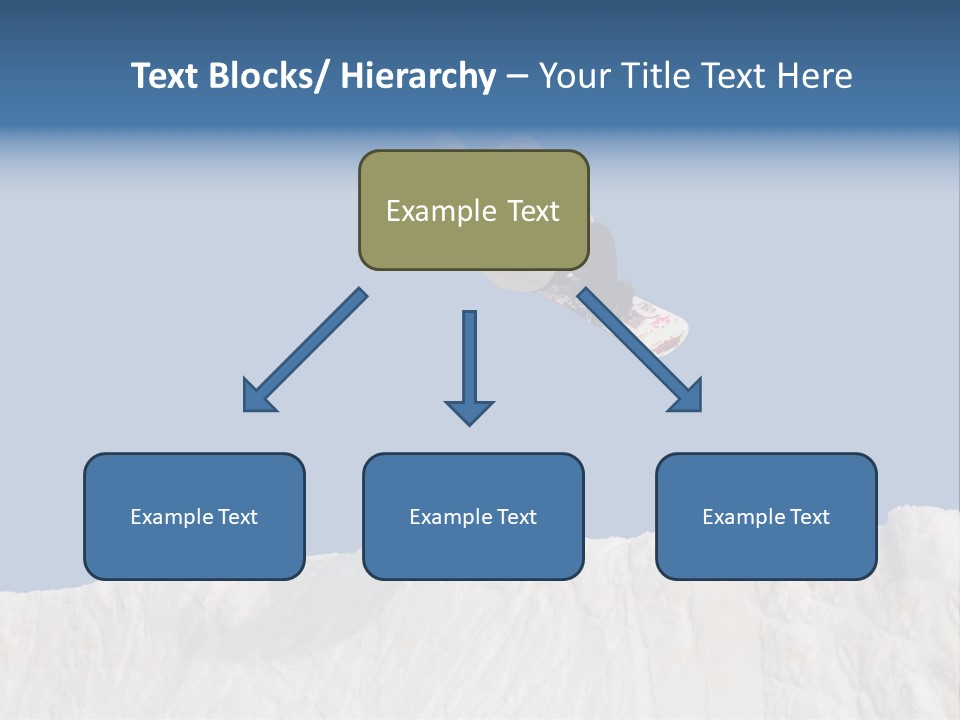 A Snowboarder In The Air Doing A Trick PowerPoint Template