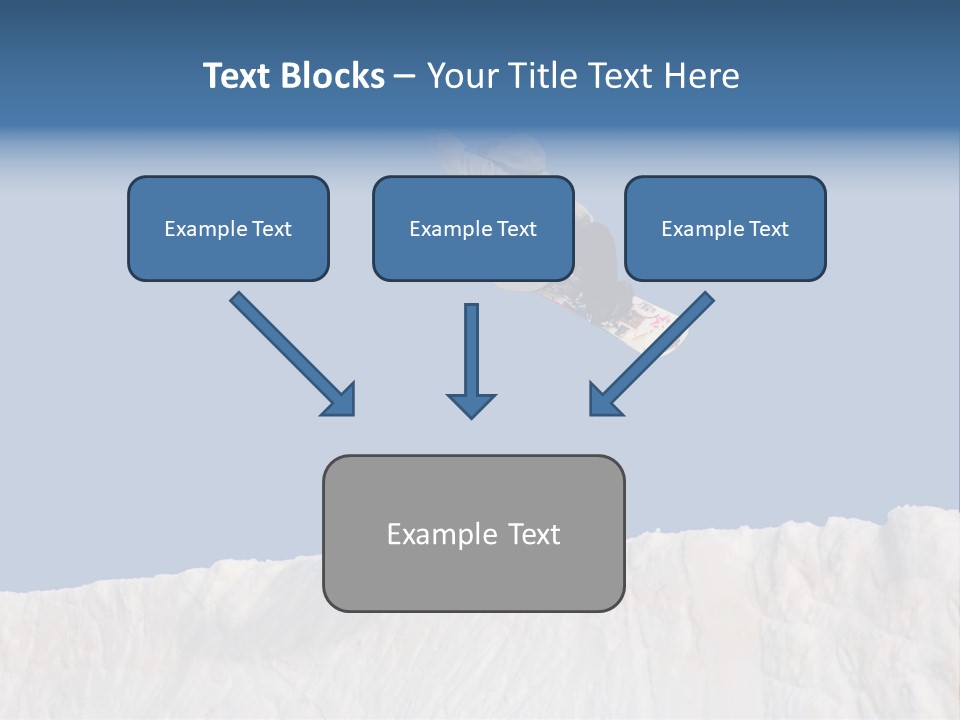 A Snowboarder In The Air Doing A Trick PowerPoint Template