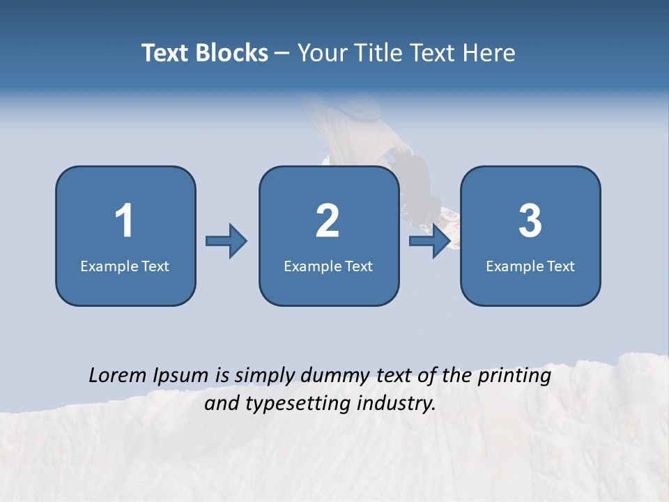A Snowboarder In The Air Doing A Trick PowerPoint Template