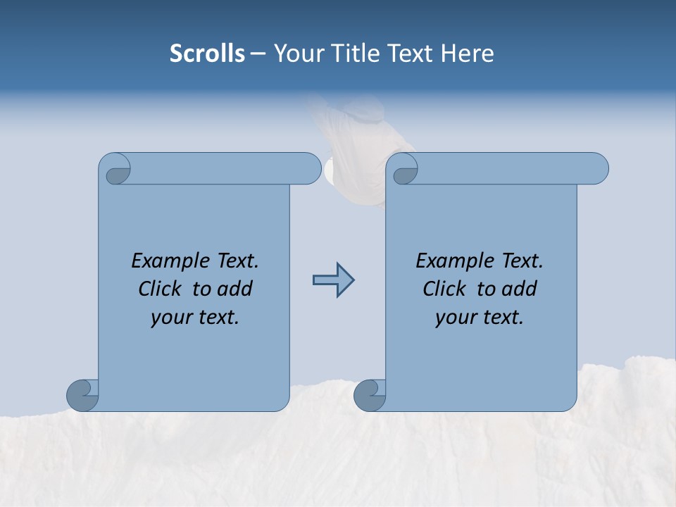 A Snowboarder In The Air Doing A Trick PowerPoint Template
